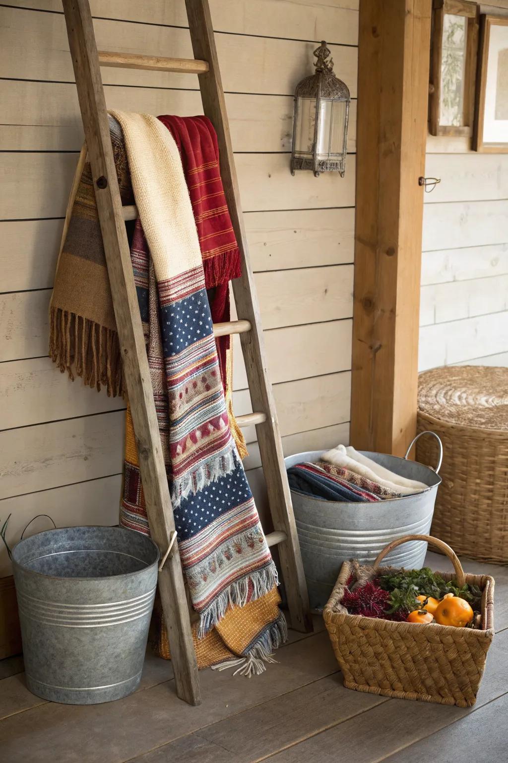 Rustic elements boost the country vibe of any space.