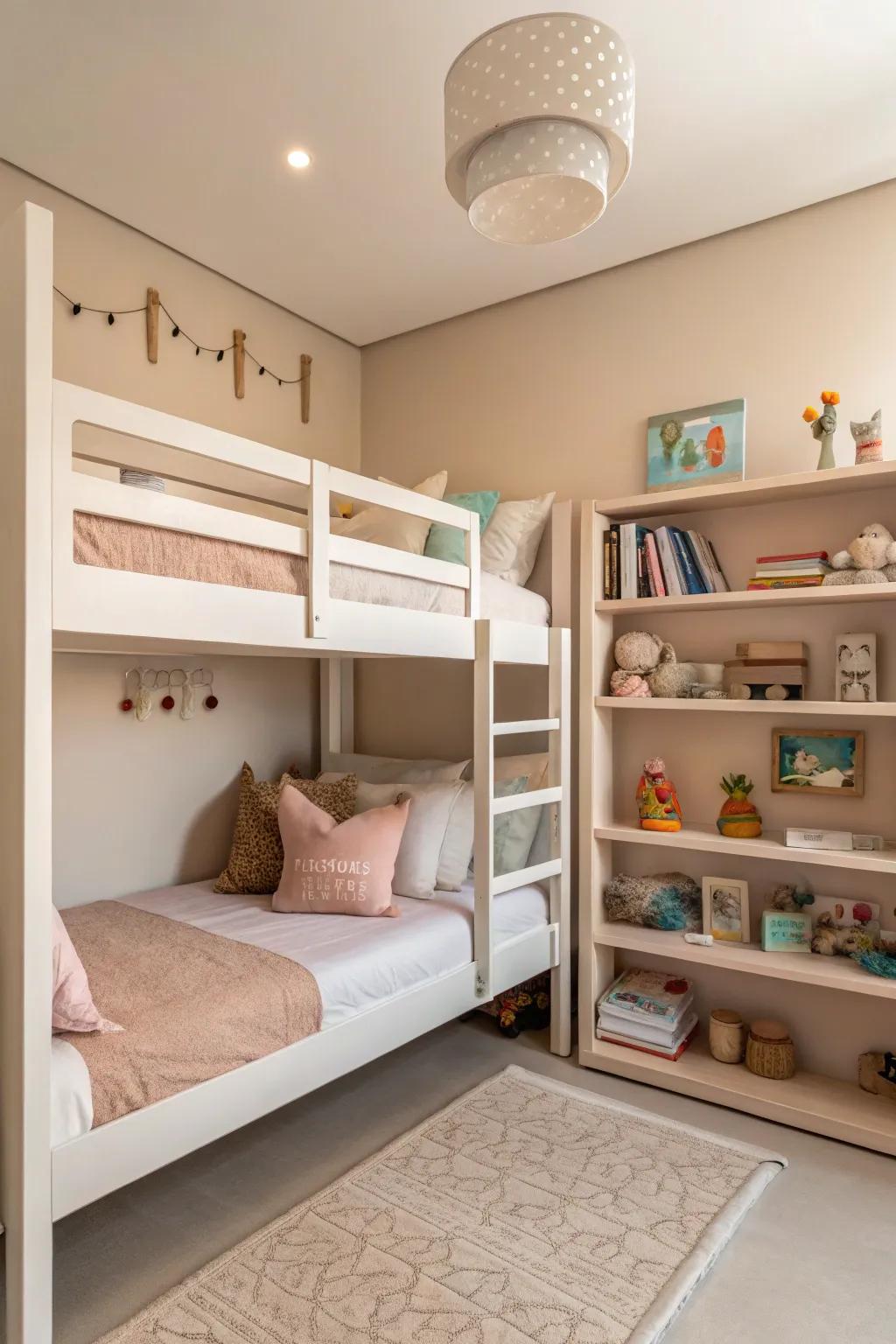 In shared spaces, understated tones foster a peaceful atmosphere.