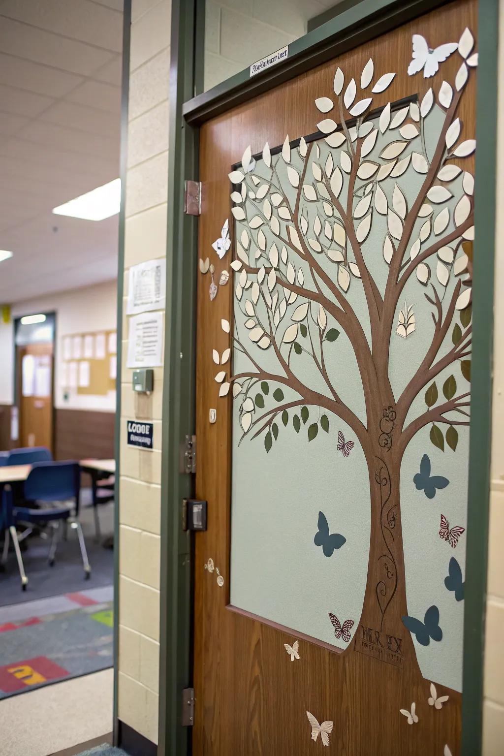 A metamorphosis arbor to encourage advancement and education.