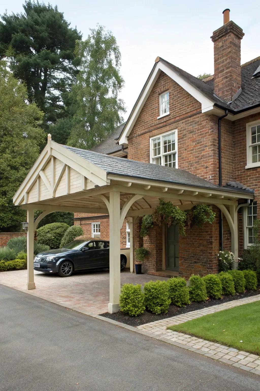A traditional shelter design radiating timeless allure.