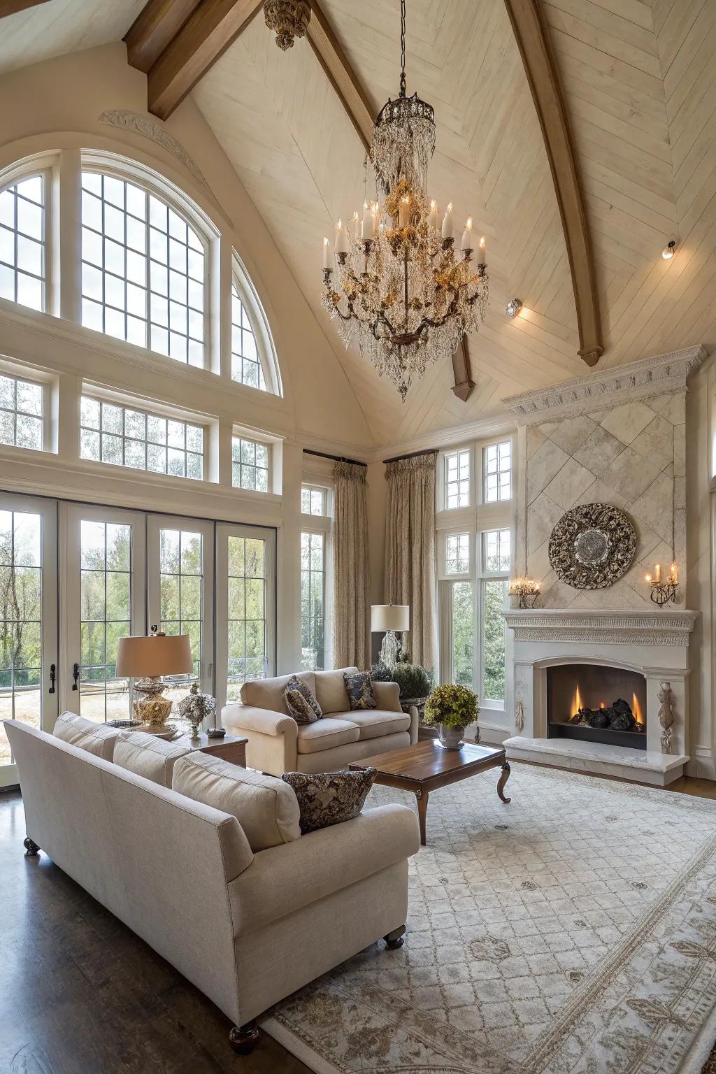 Arched ceilings enhance your home with height and space.