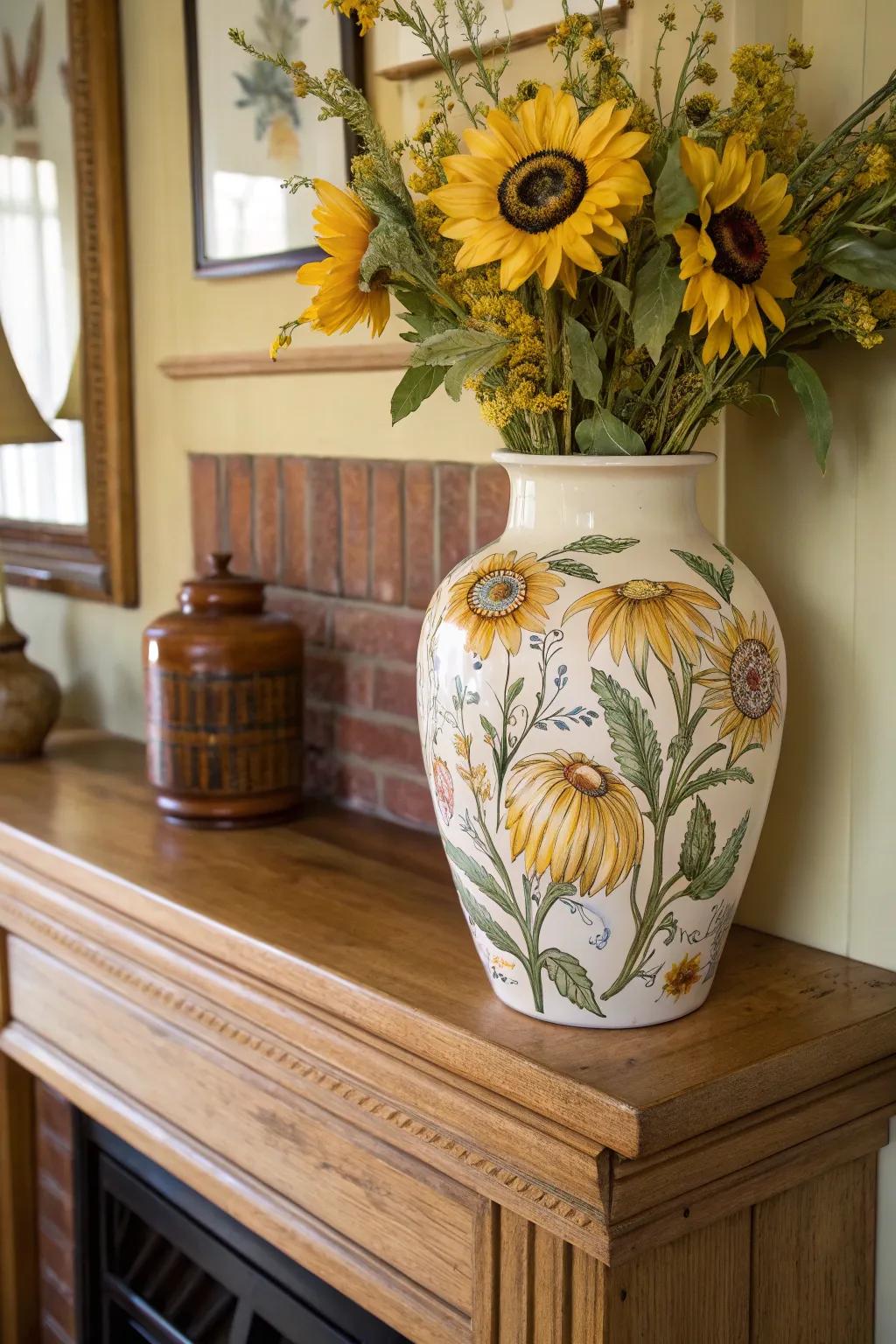 Celebrate nature through floral-themed ceramic art.