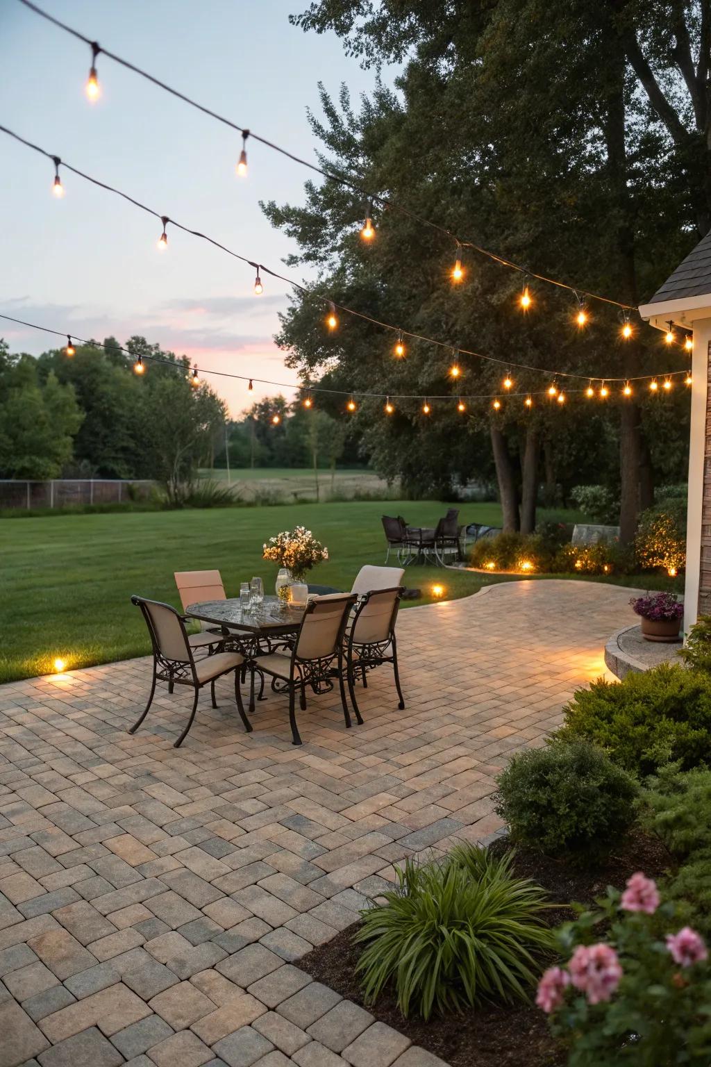 Flagstone patios give a functional and eye-catching substitute to turf.