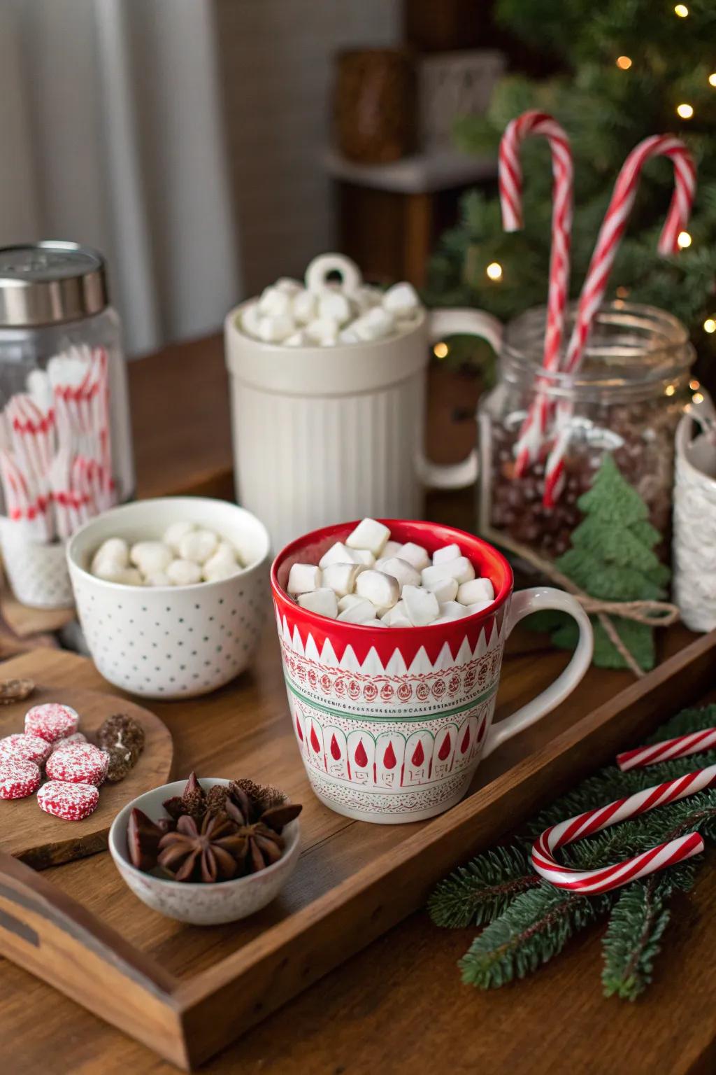 Warm up your visitors with an attractive and cozy warm drink station.