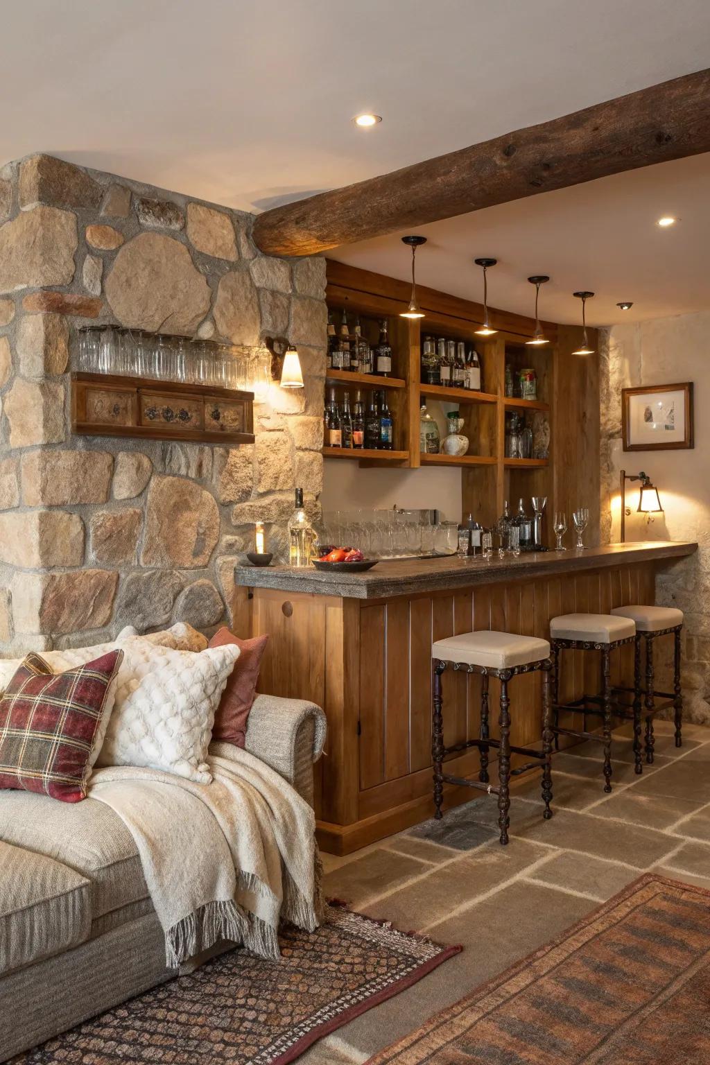 Establish a welcoming atmosphere with rustic beauty.