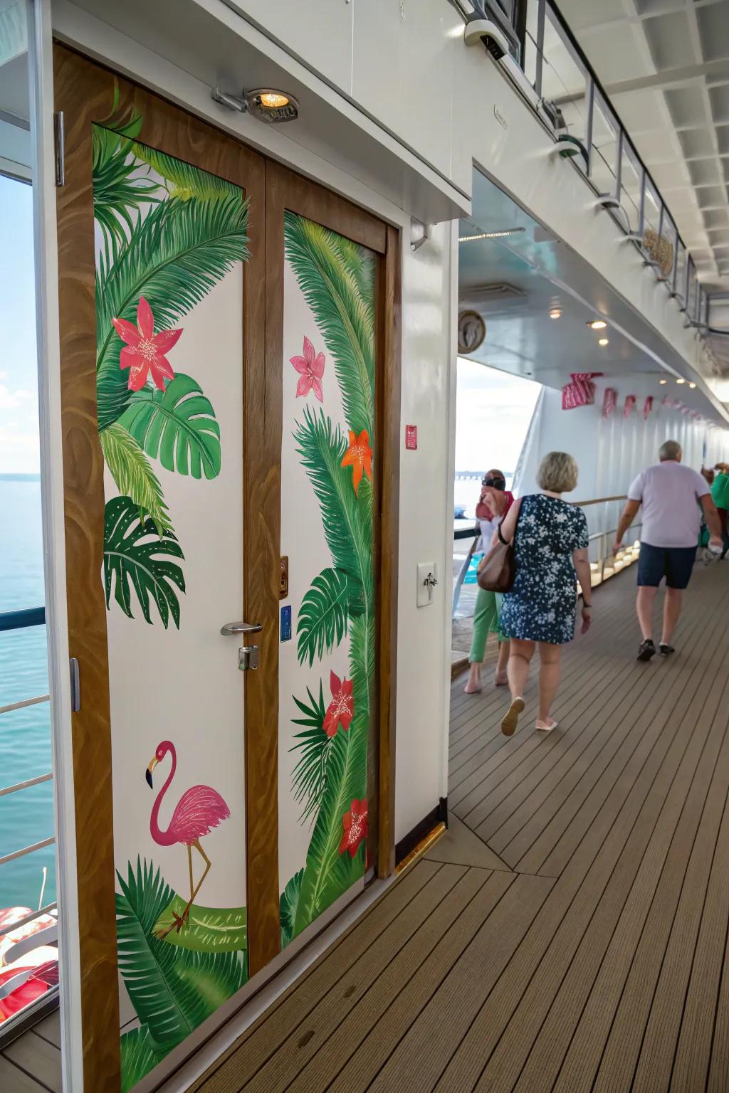 Transform your cruise door into a paradise retreat.