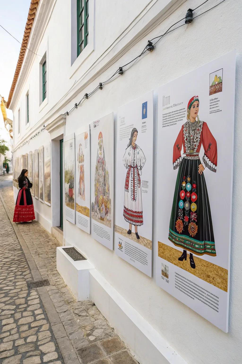 Illustrations of traditional clothing bring culture to life in a vivid way.