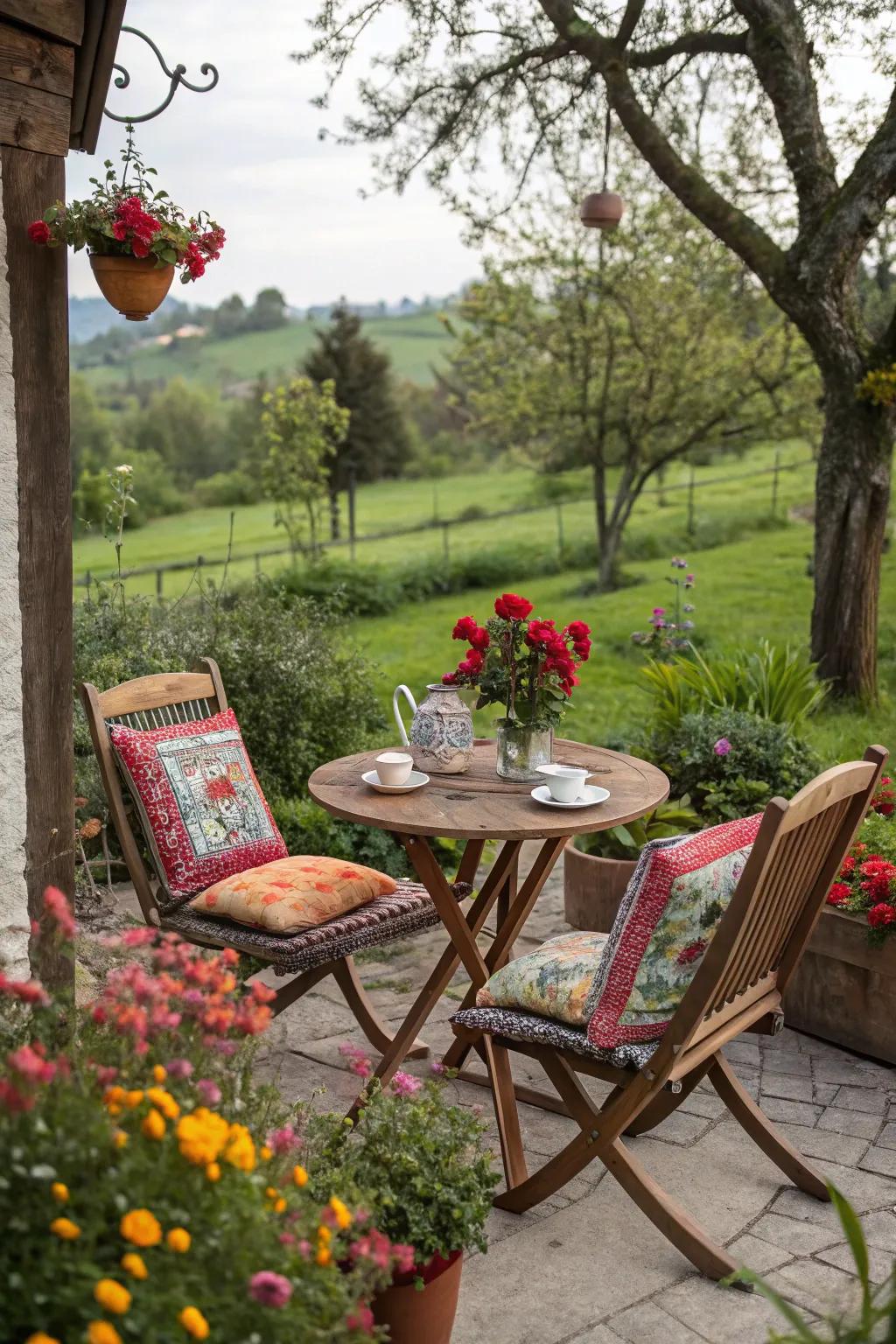 A cozy sitting spot is just what you need to relax in your garden.