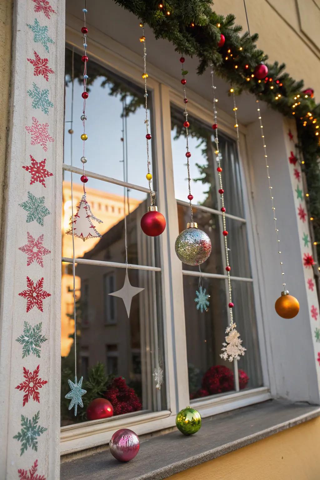 Embellishments introduce allure and seasonal elegance to your windows.