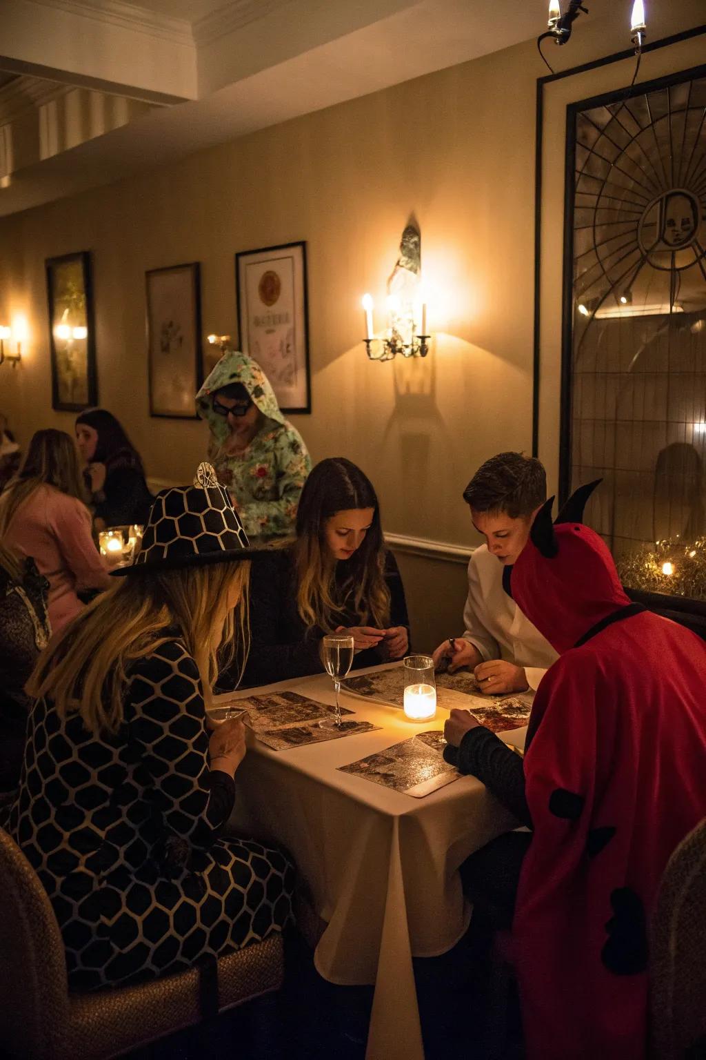 Solve the mystery while indulging in a lavish dinner.