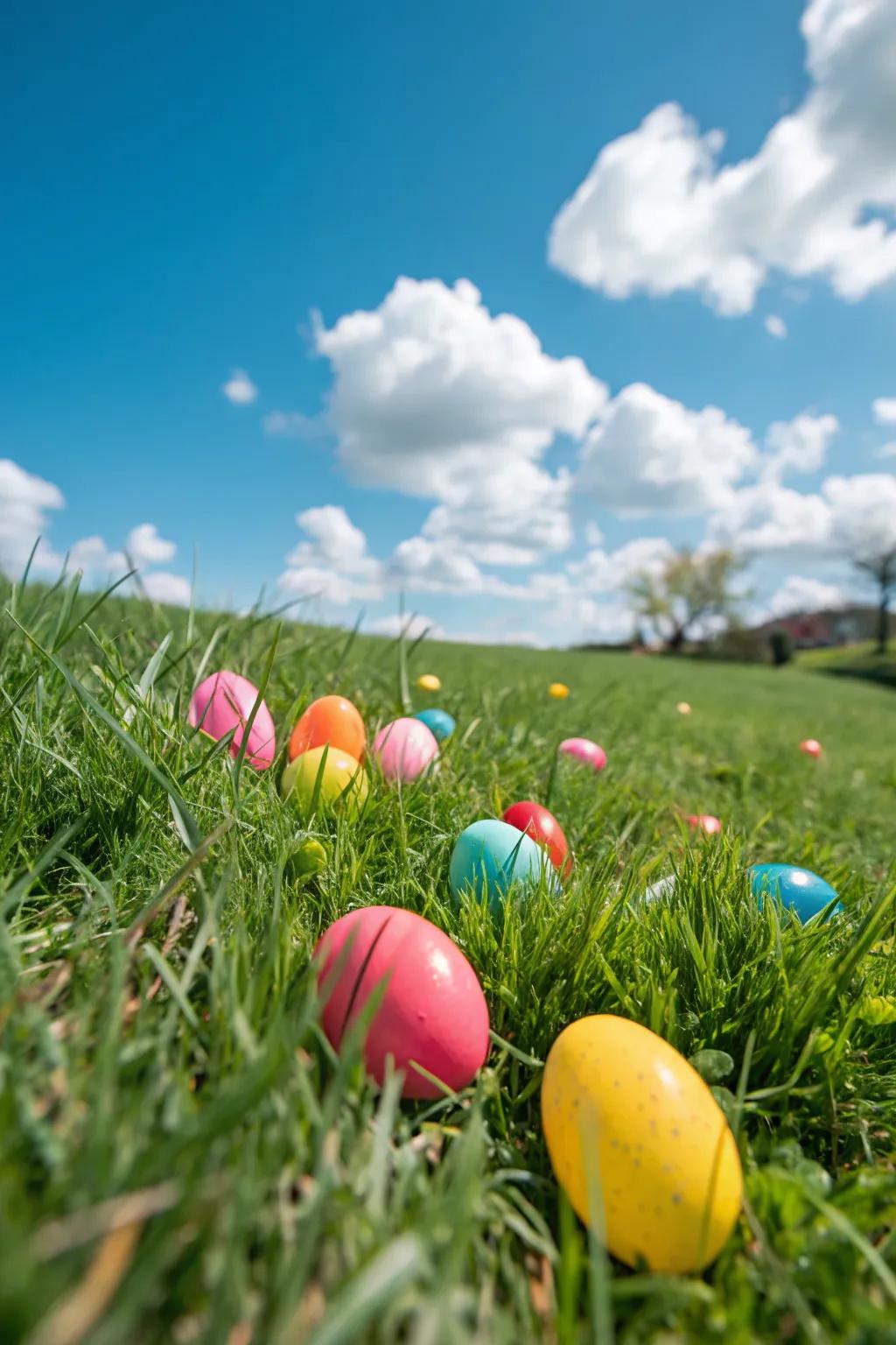 Disperse radiant spheres along the route for an amusing quest.