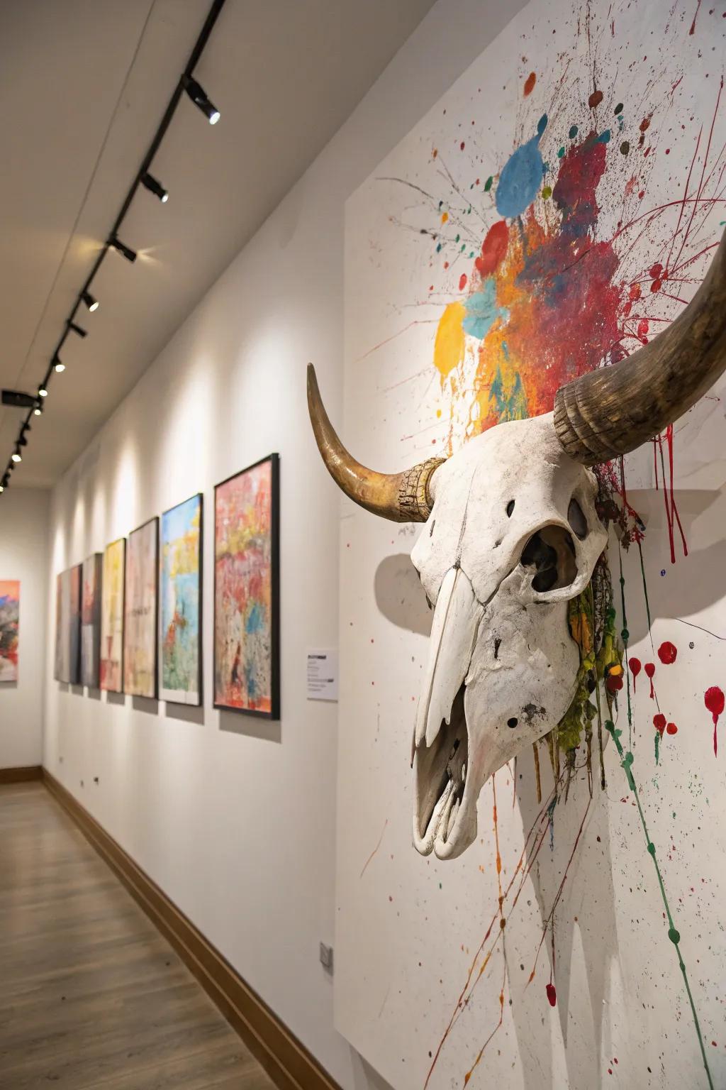 Abstract designs present a modern perspective on classic decor.