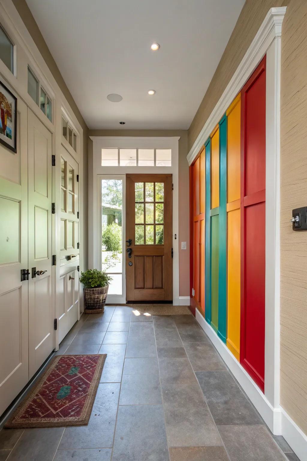 Create impact with vibrant decorative wall surfaces.