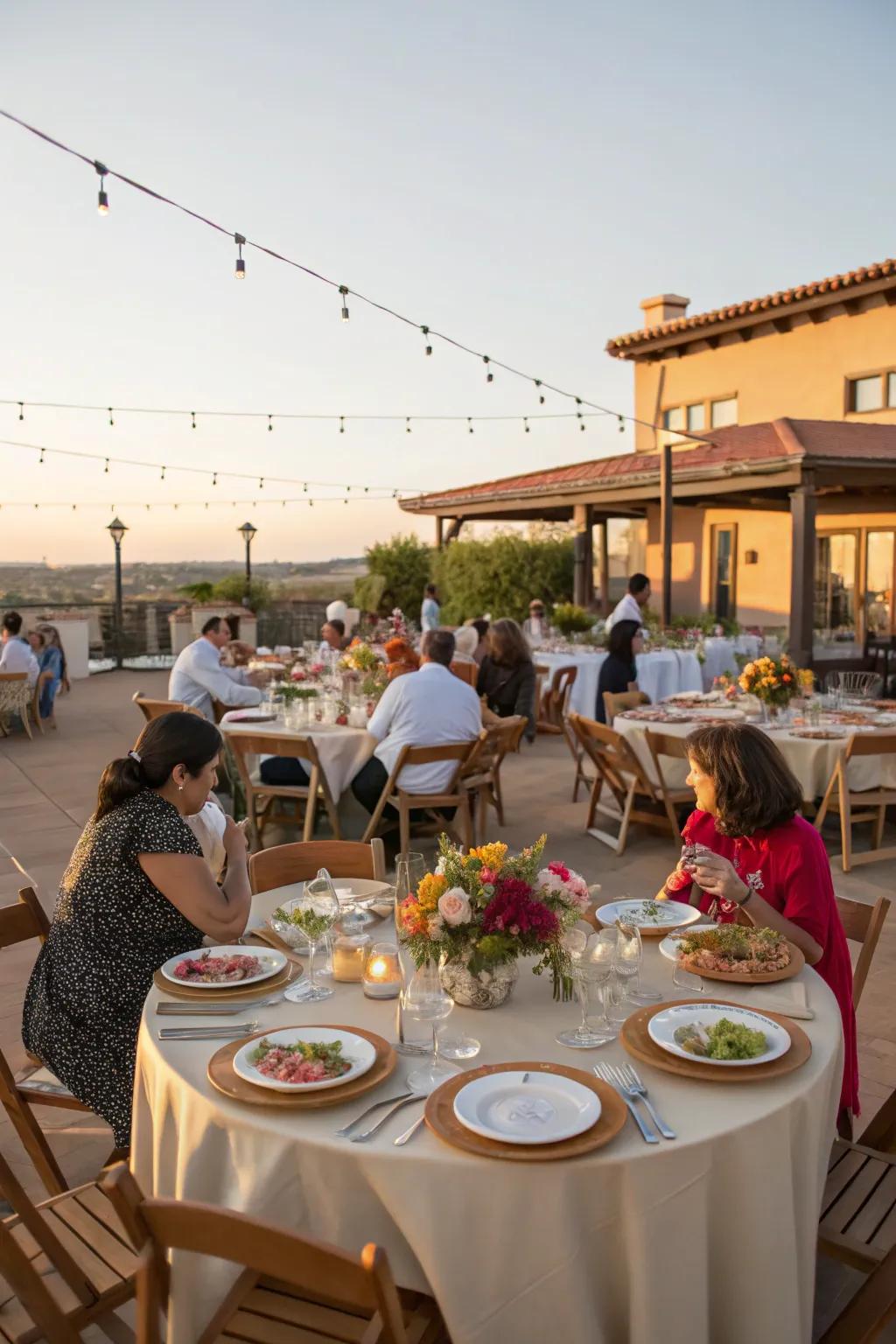 A shared area is perfect for family events and get-togethers.