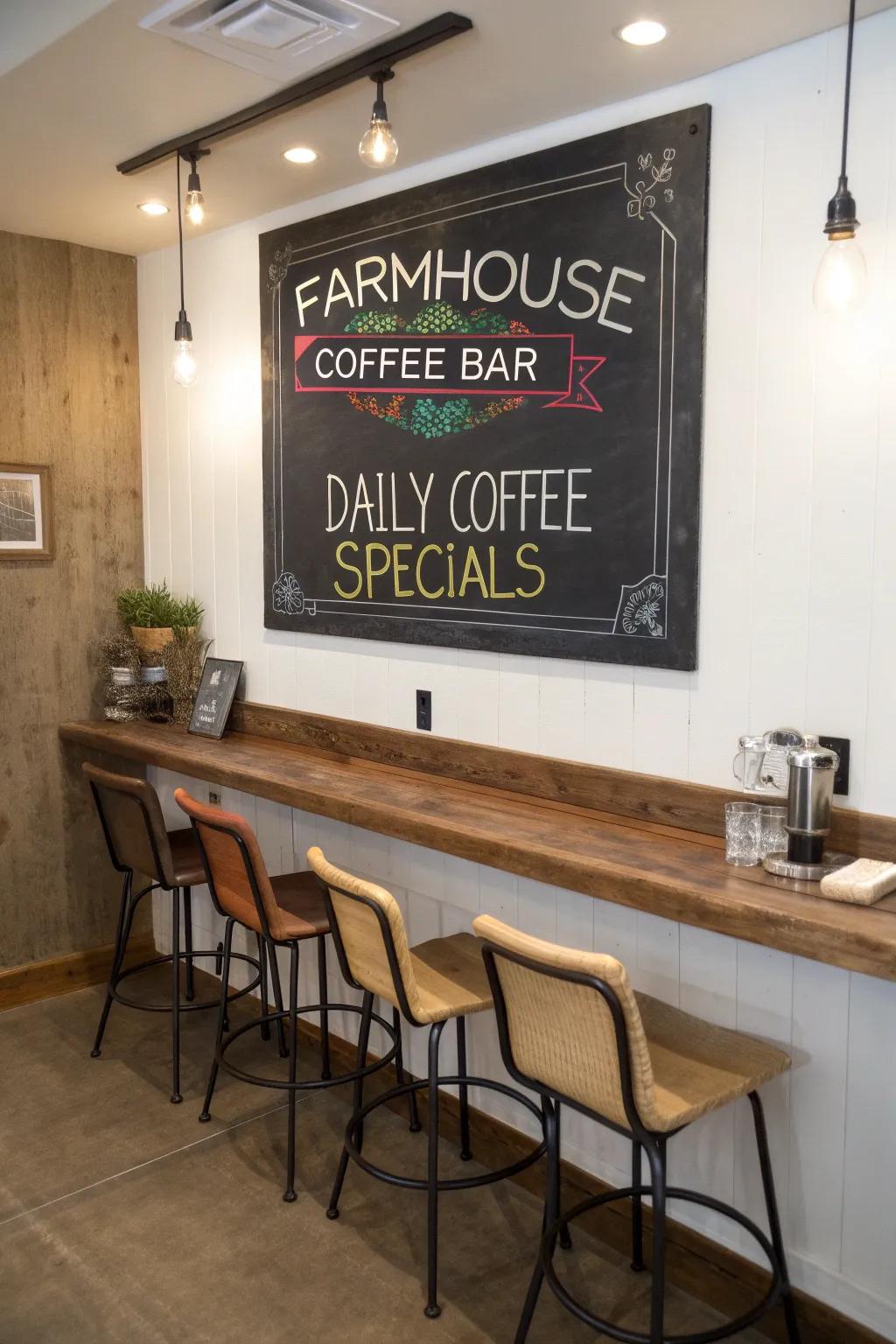 Customize your nook with a slate menu.