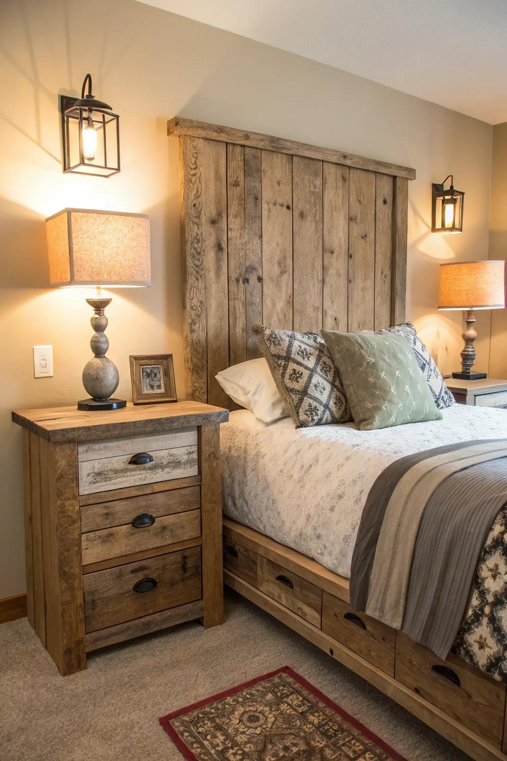 Real wood decor brings in a sense of warmth and truth.
