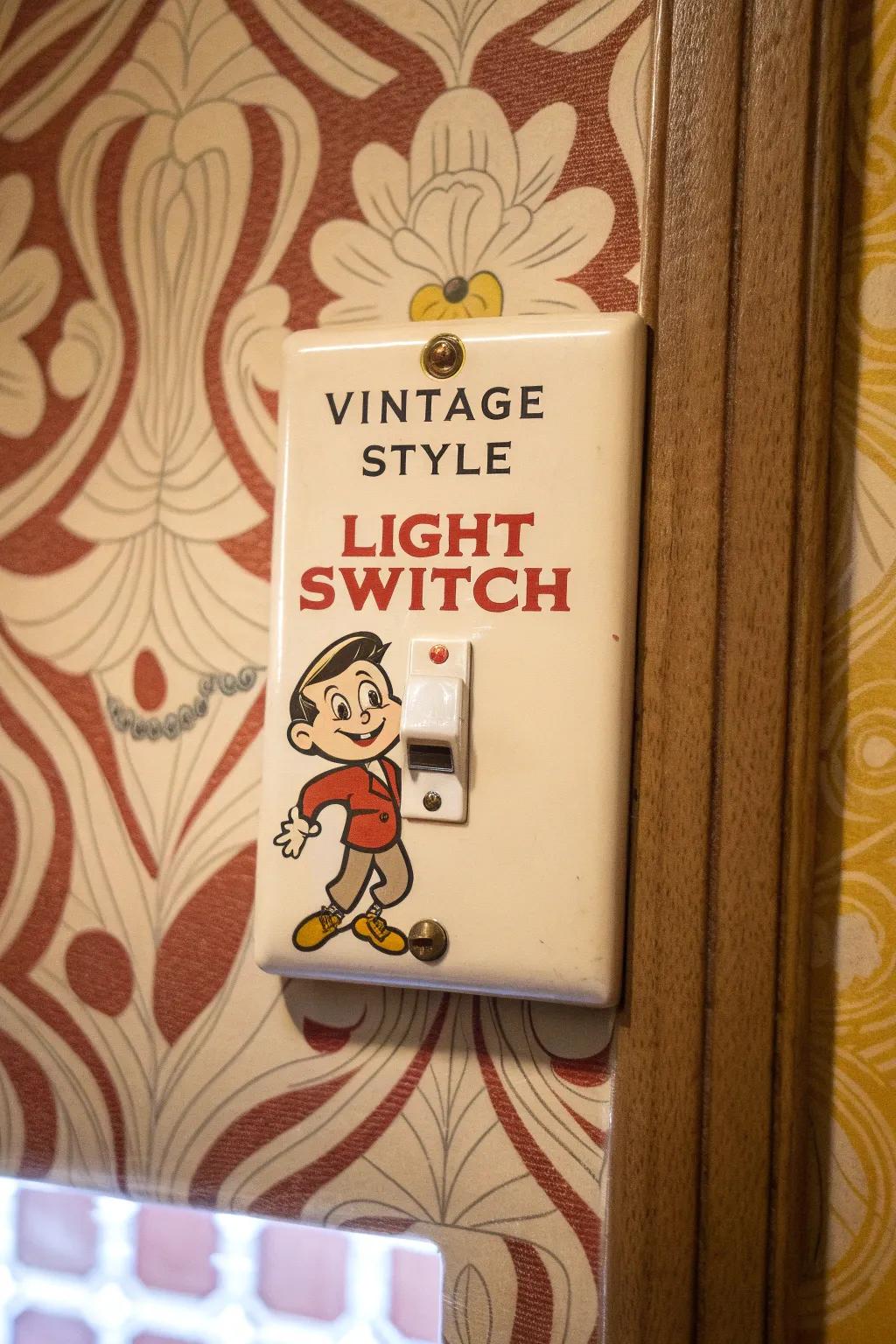 A retro cartoon cover adds a touch of yesteryear's charm to your décor.