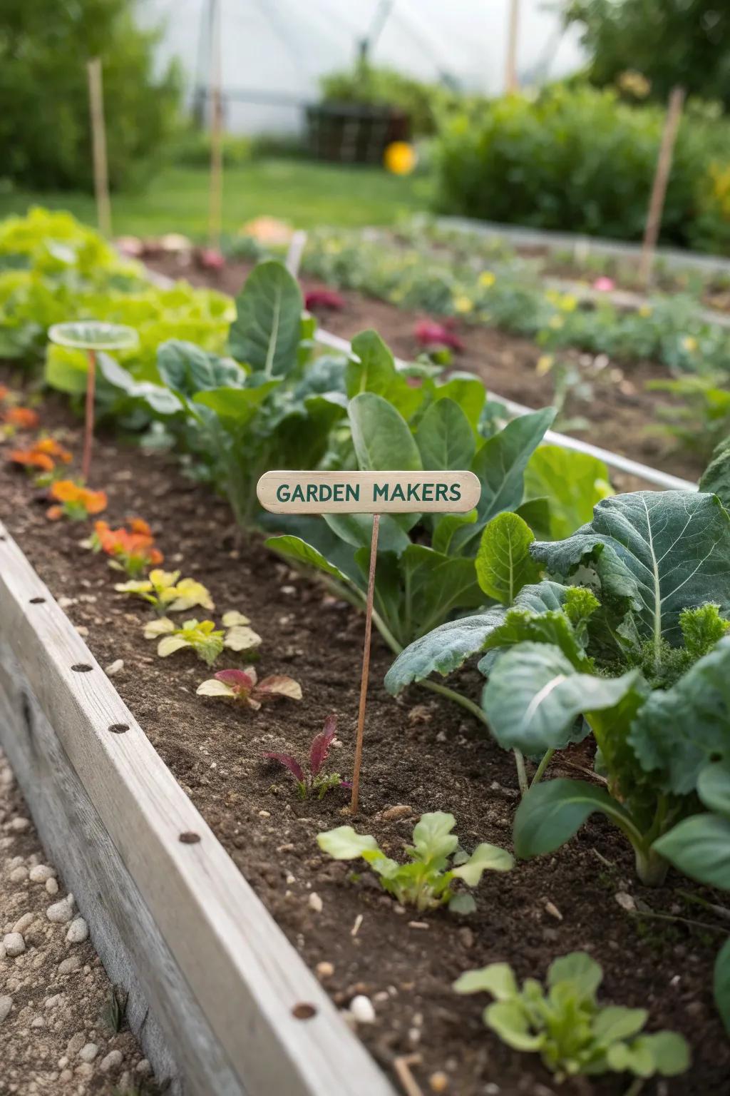 Custom garden markers introduce appeal and systematization to any garden space.