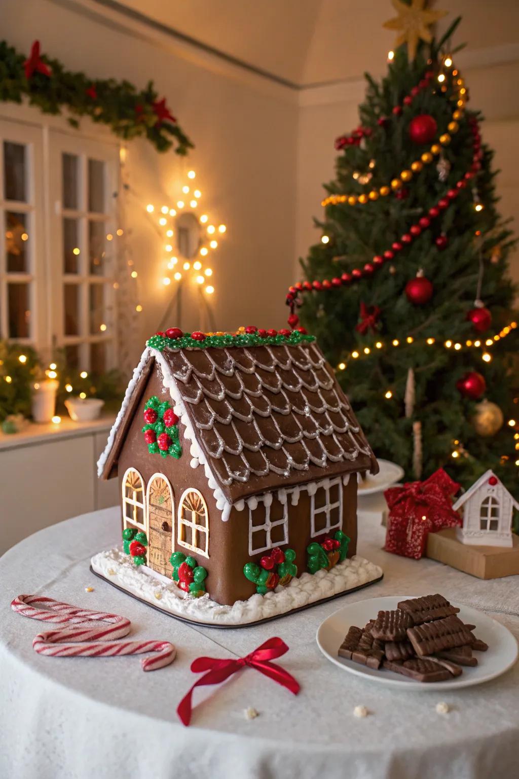 A deluxe block roof offers a sumptuous and delightful conclusion.