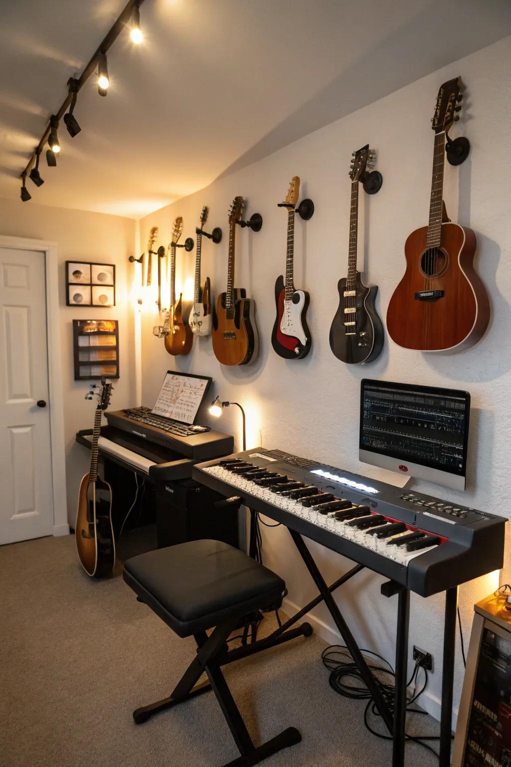 Make your instruments part of your decor.