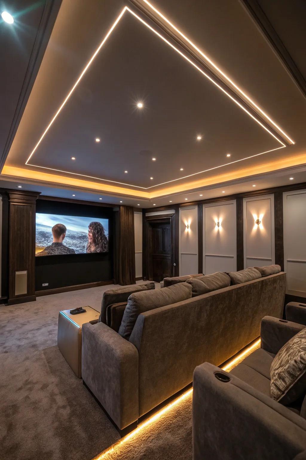 Elevate your theater using encircling LED illumination.