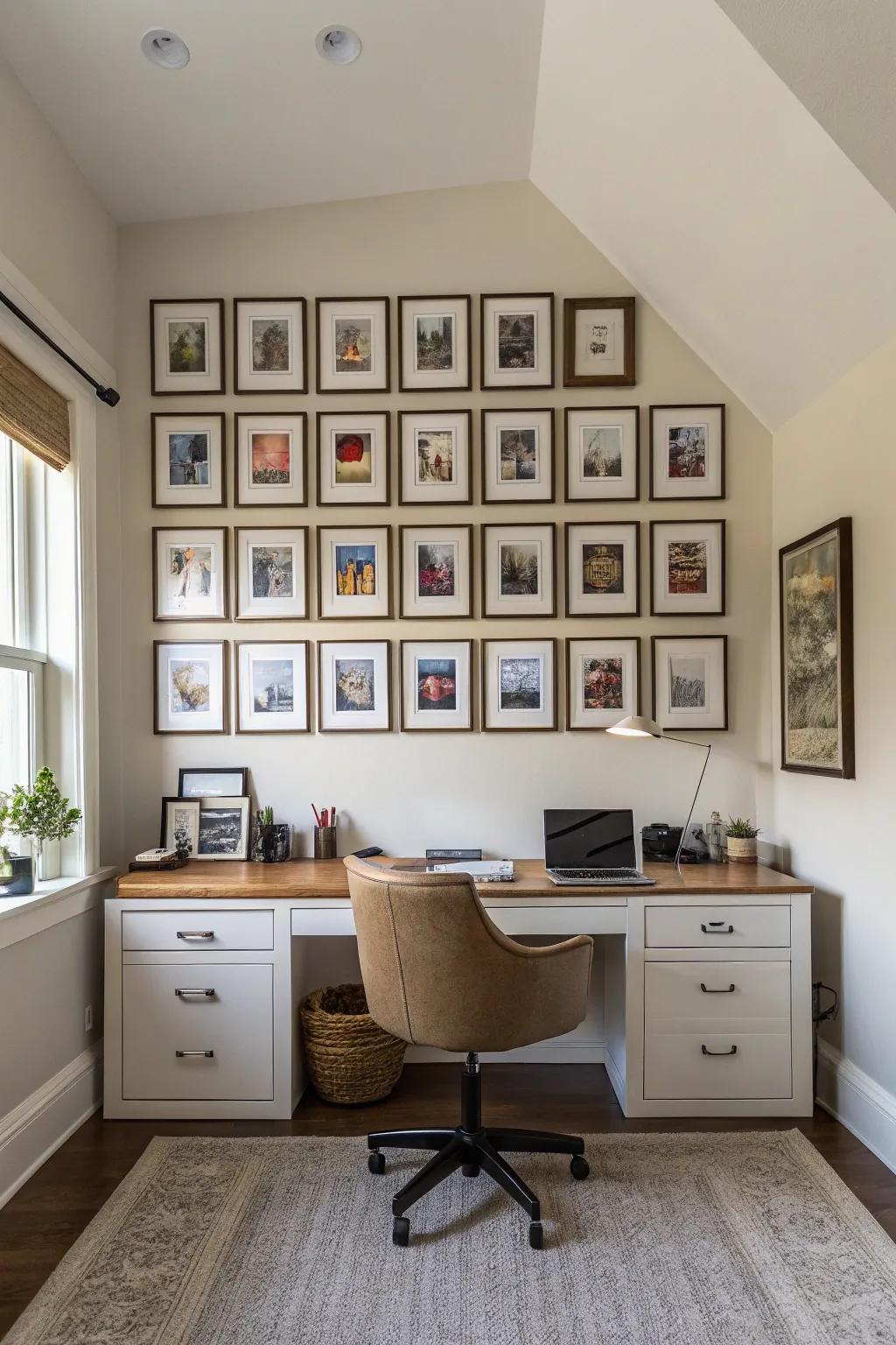 A grid arrangement brings a sense of order and sophistication.