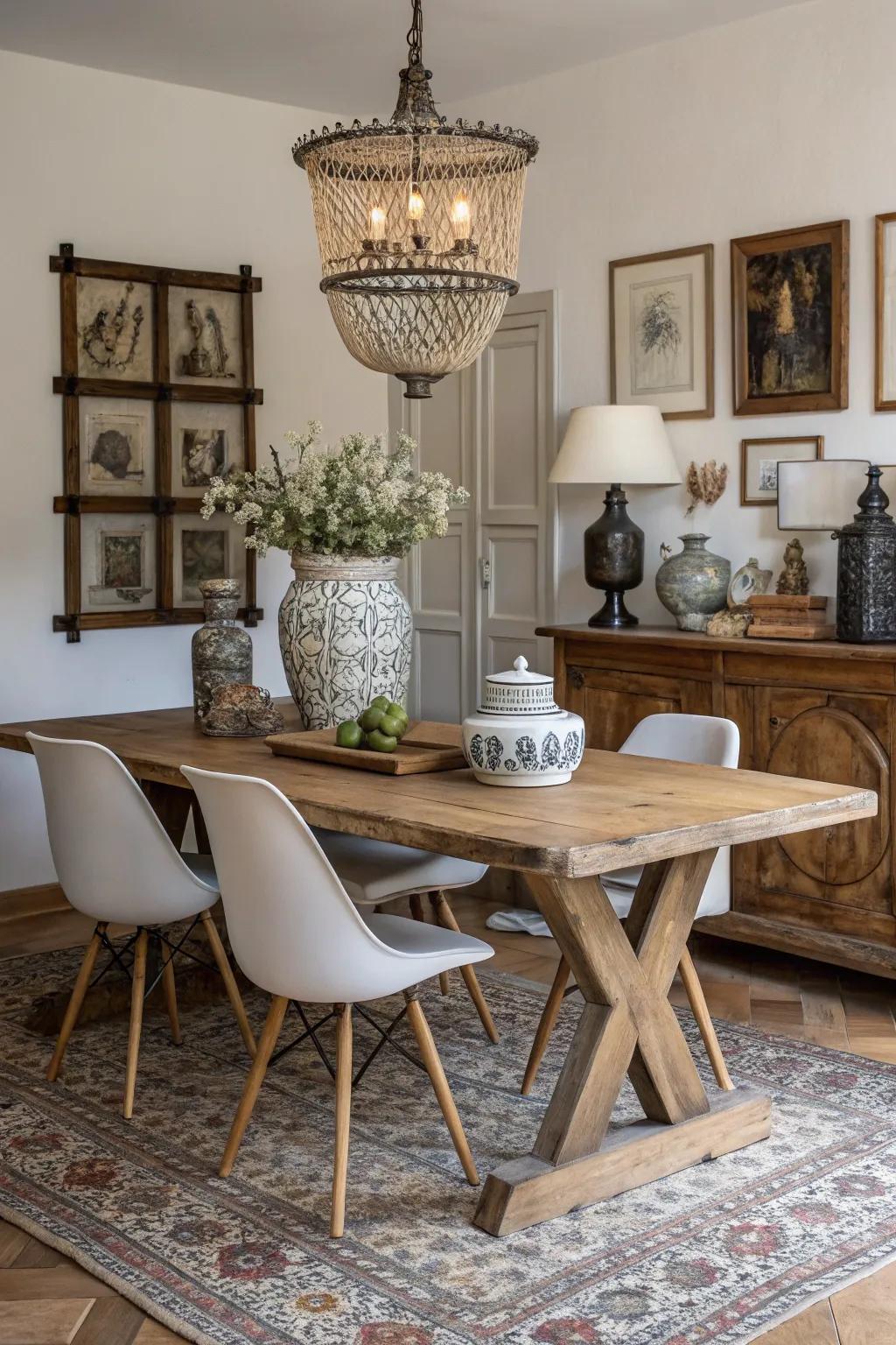 Harmonize countryside and contemporary aspects for a balanced presentation.