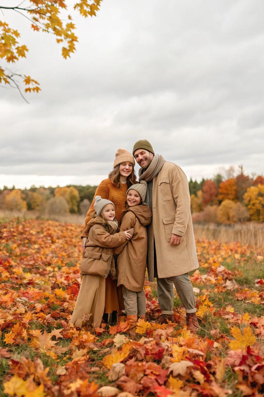 Natural harmony blends seamlessly with the autumn landscape.