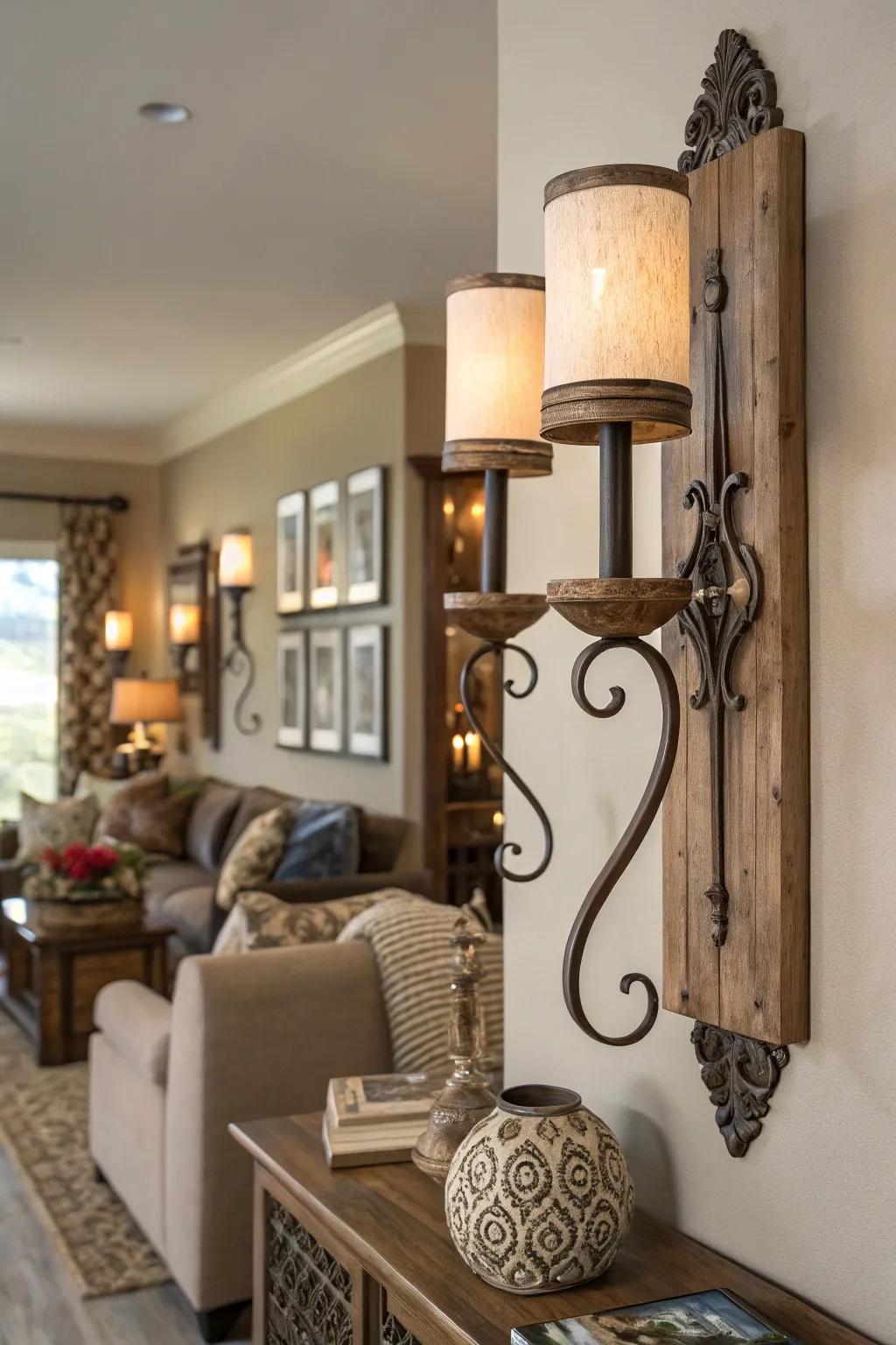 Mixed mediums add dimension and visual interest to your walls.