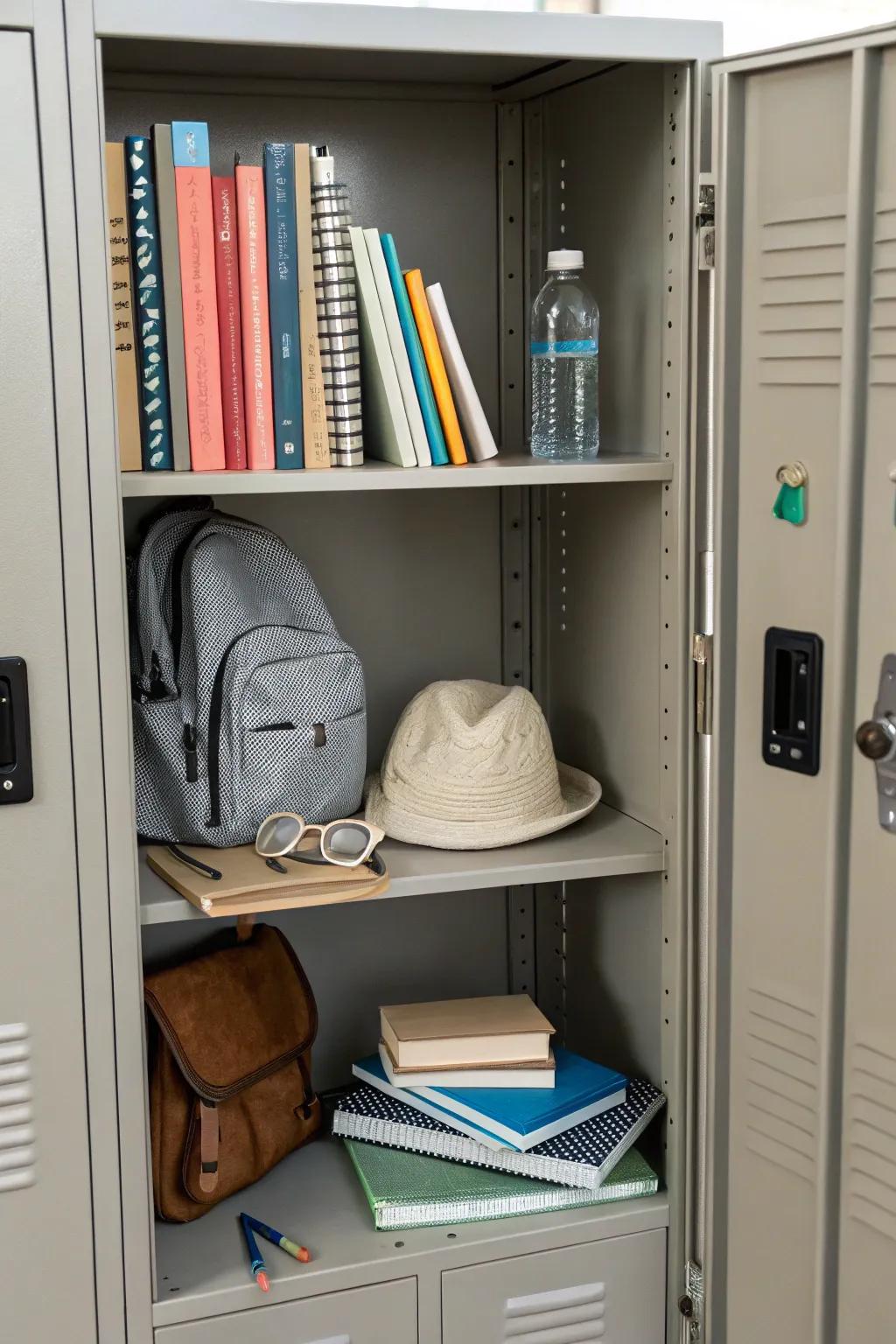 Keep your essentials systematically arranged with functional locker racks.