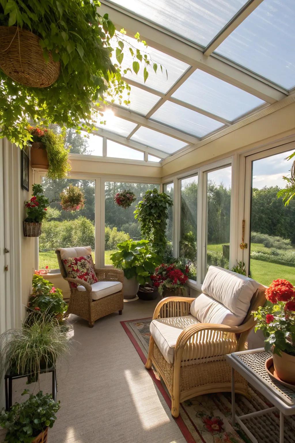 A sun-kissed retreat that harmonizes the coziness of indoors with the allure of the outdoors.