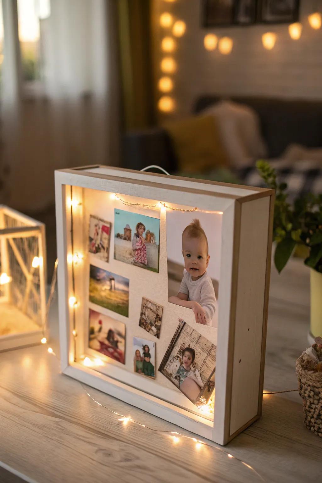 Immortalizing the earliest smiles in a delicate arrangement.