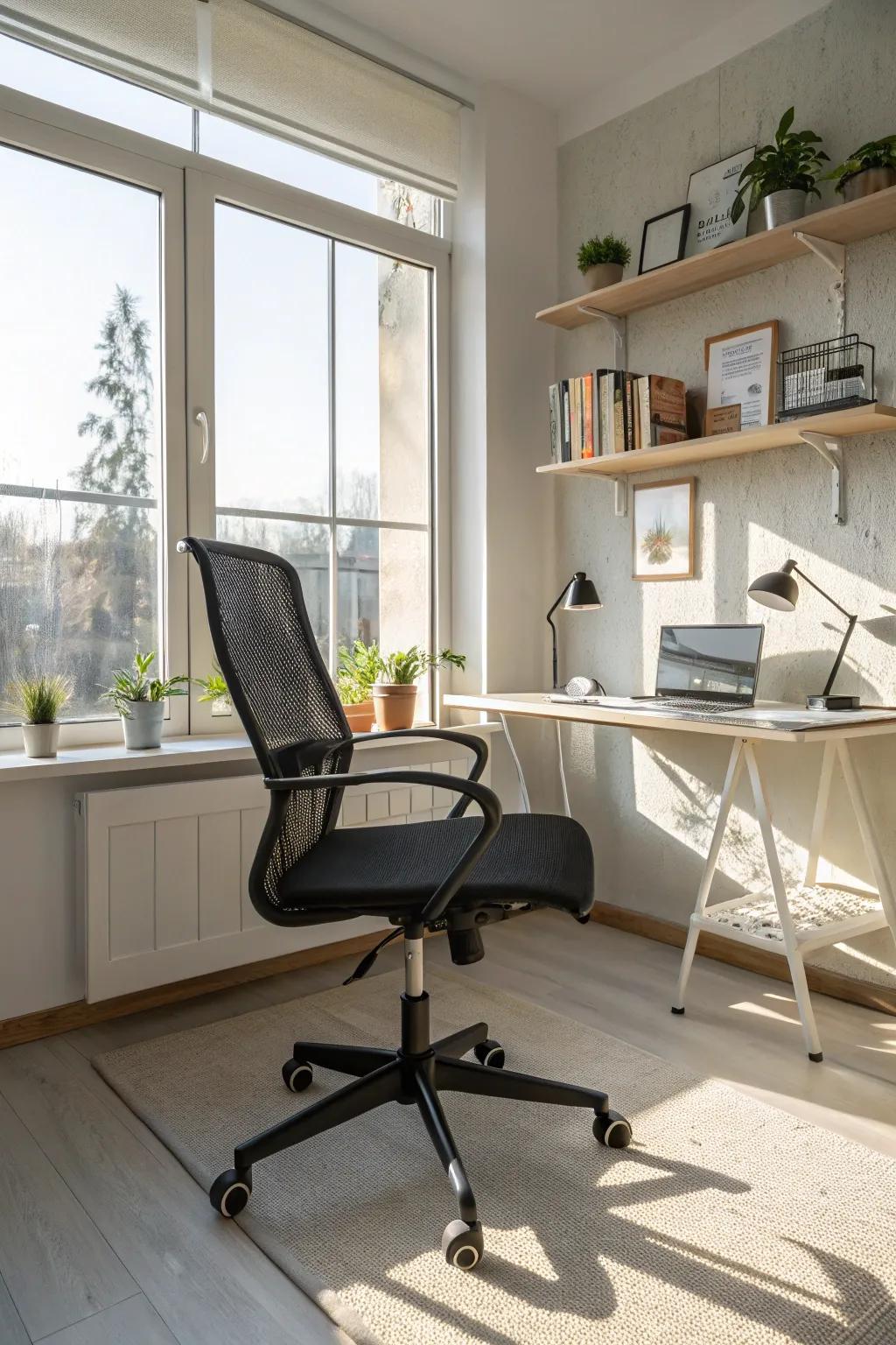 Netting chairs offer ventilated ease and style in any environment.