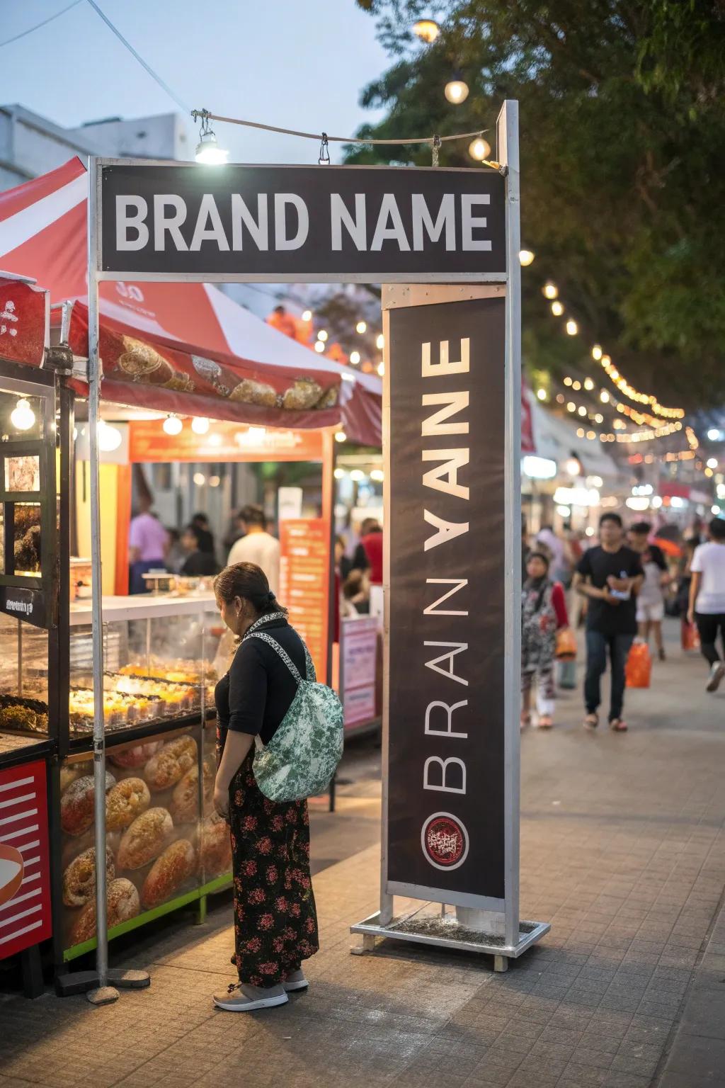 Smart signage guides customers directly to your booth.