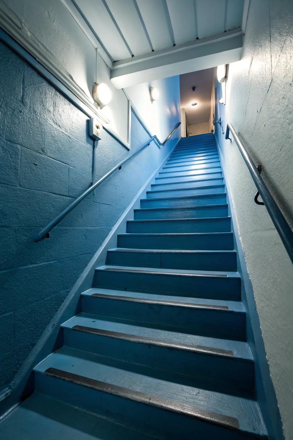 Achieve elegance with a monochrome magic staircase.
