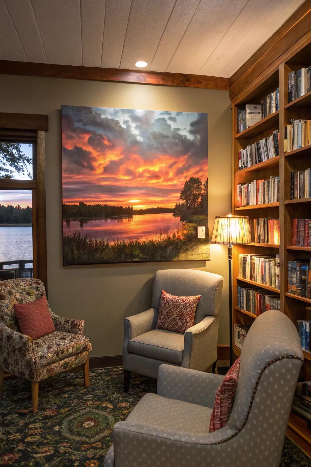 The enchantment of nature, captured on canvas.