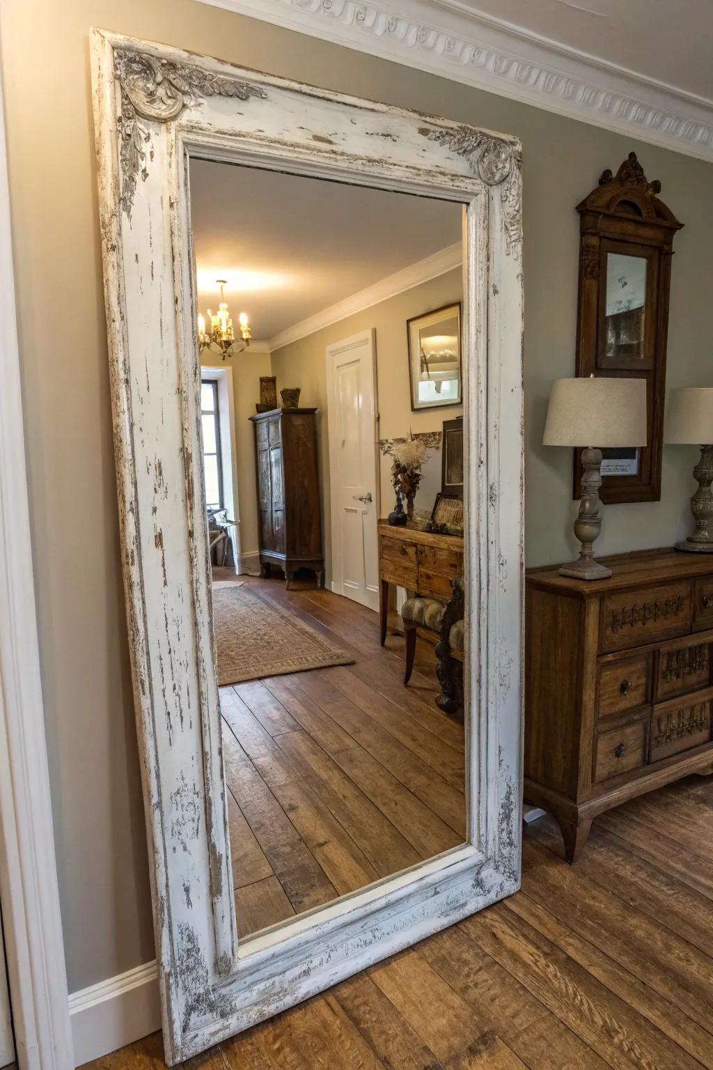 Achieve vintage appeal via a weathered finish method.