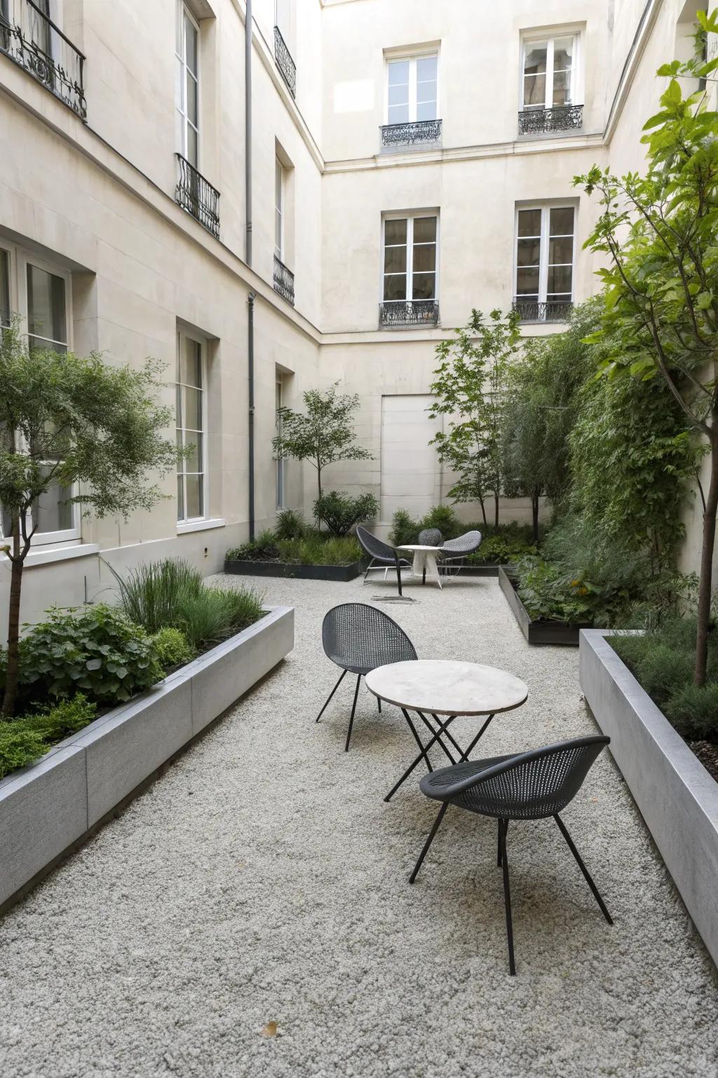 Contemporary elegance with a hint of organic texture.