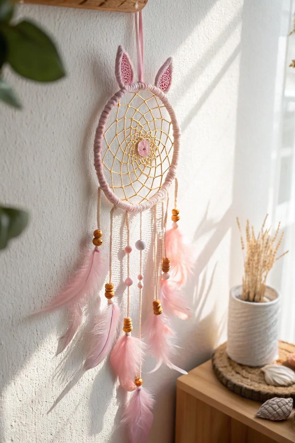 Seize dreams and let your imagination run wild with this stunning equine dream net, a flawless fusion of simple and bohemian allure.