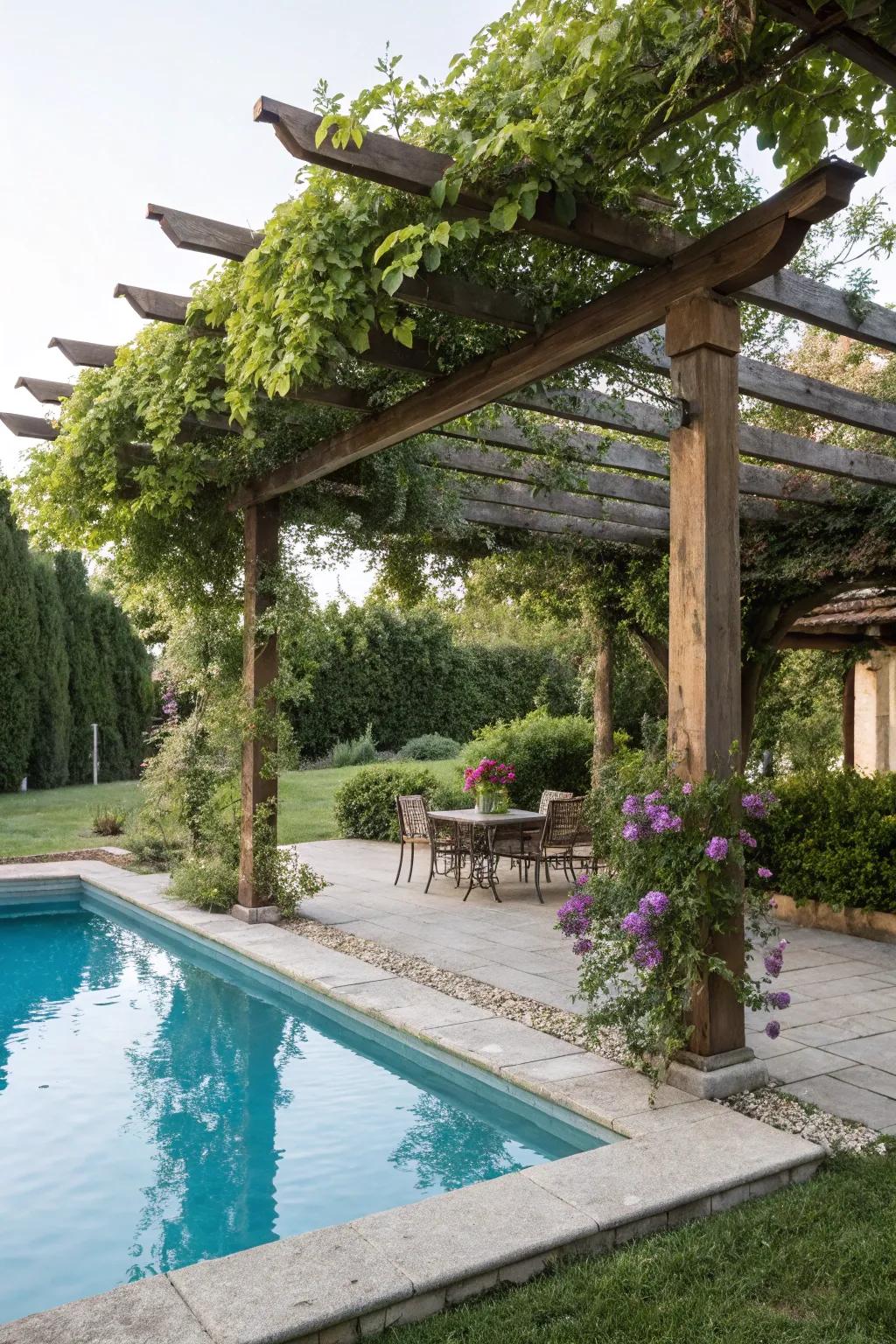 A classic pergola offering timeless style and natural shade.
