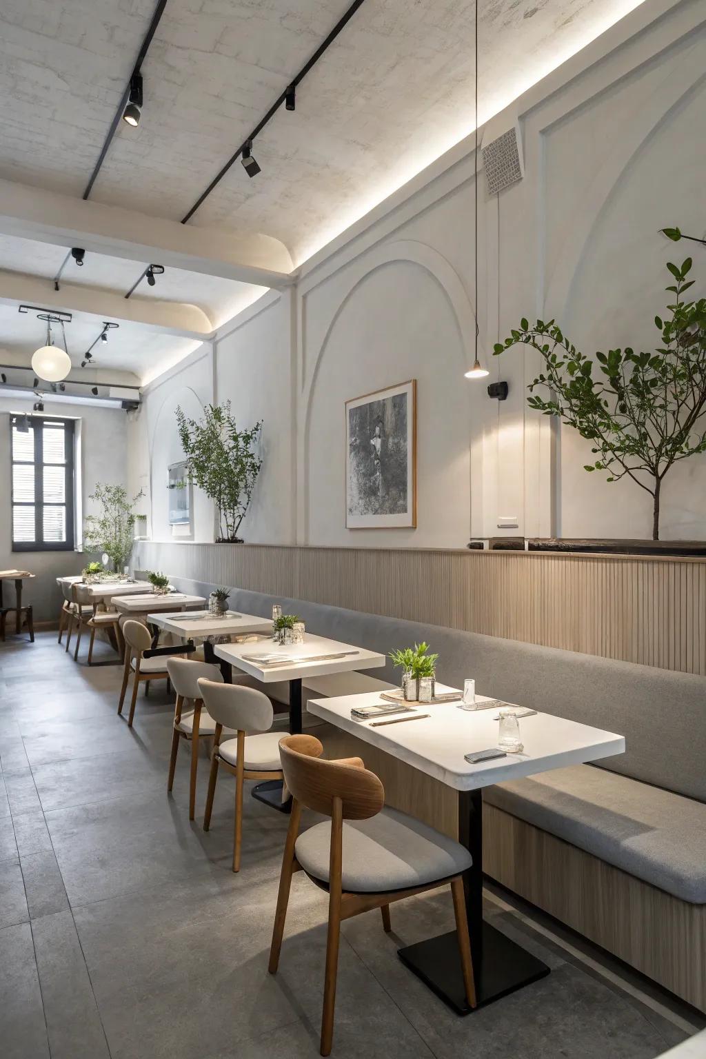Contemporary minimalism introduces a hint of sophistication.