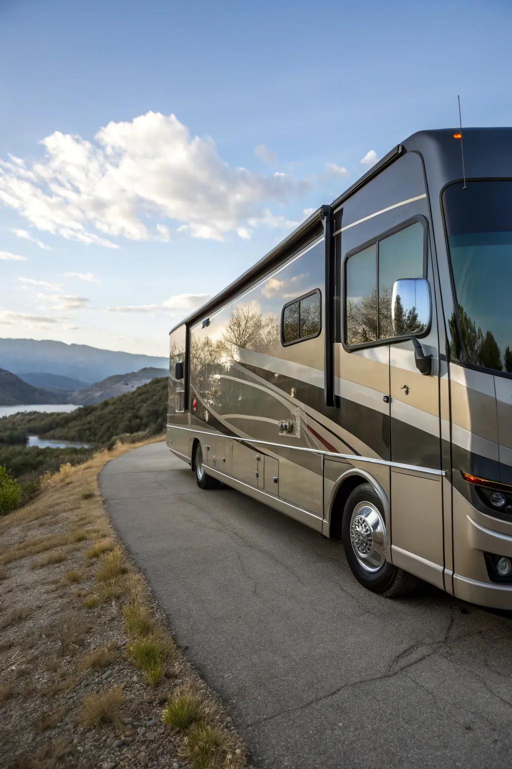 Polymer boards add a refined and contemporary look to your RV.