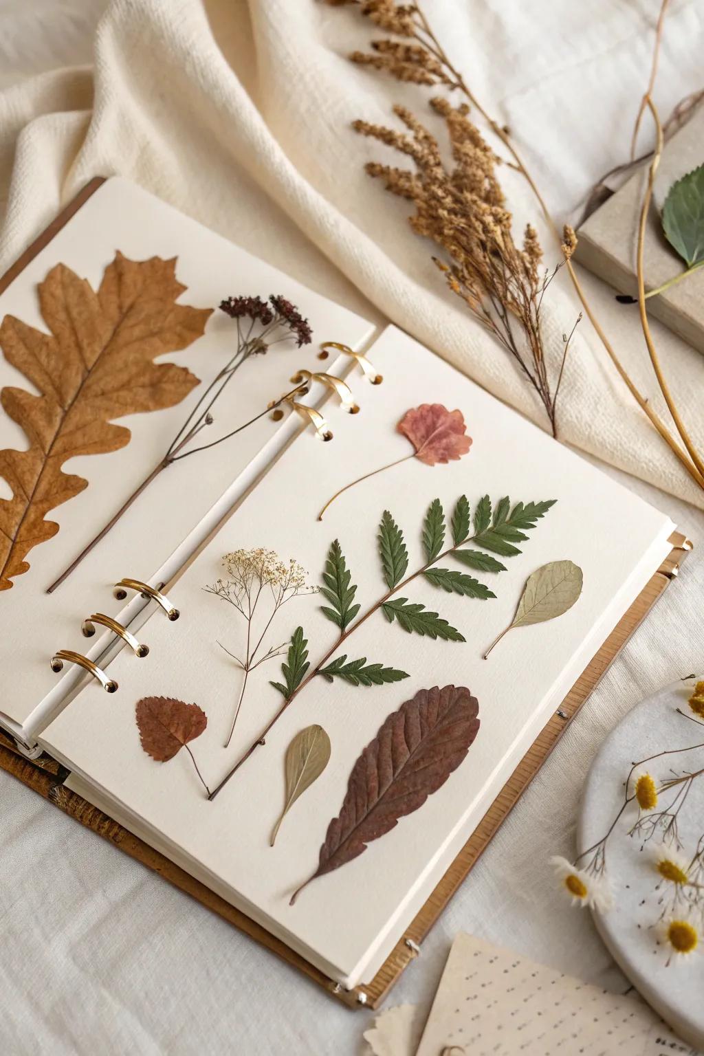 Capture the essence of nature with exquisitely designed scrapbook pages that soothe the soul.