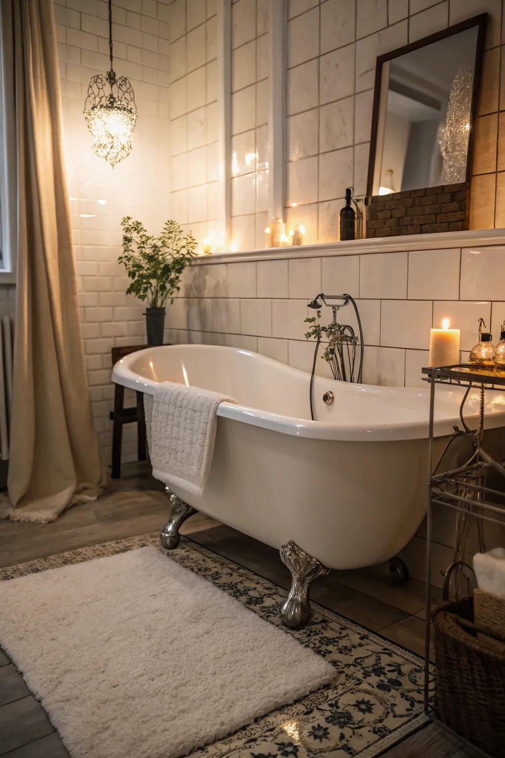 A balanced fusion of vintage and contemporary design elements.