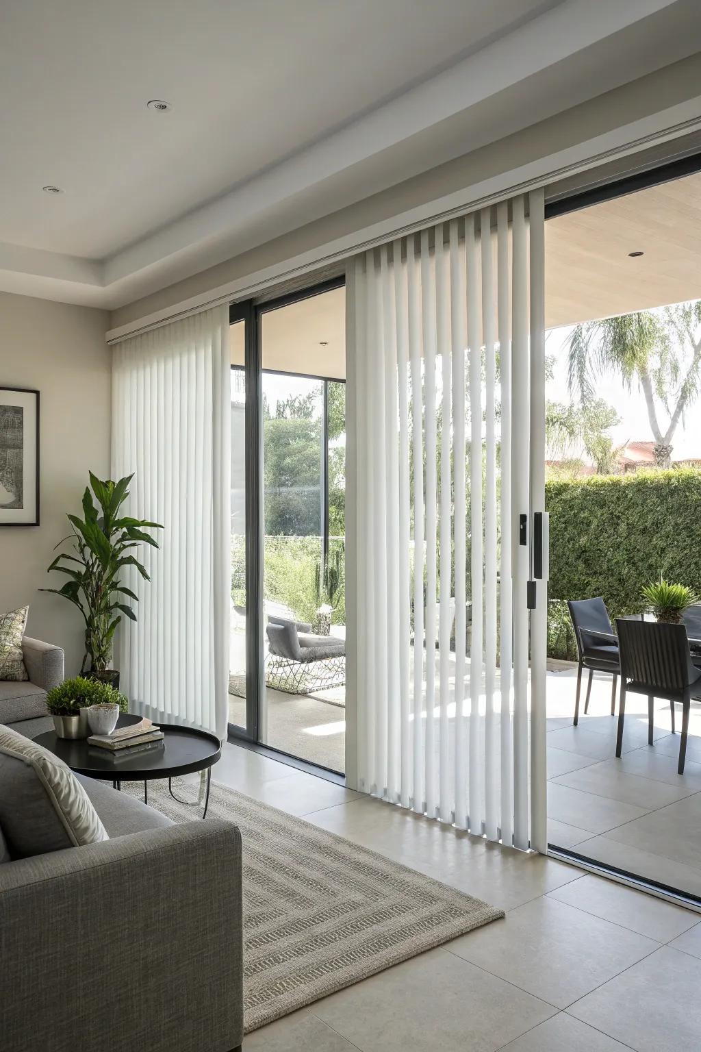 Panel blinds merge practicality with a cutting-edge flair.