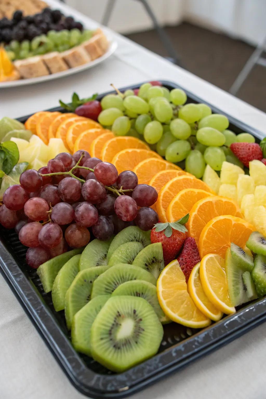 A rainbow of fruits that’s as delicious as it looks.