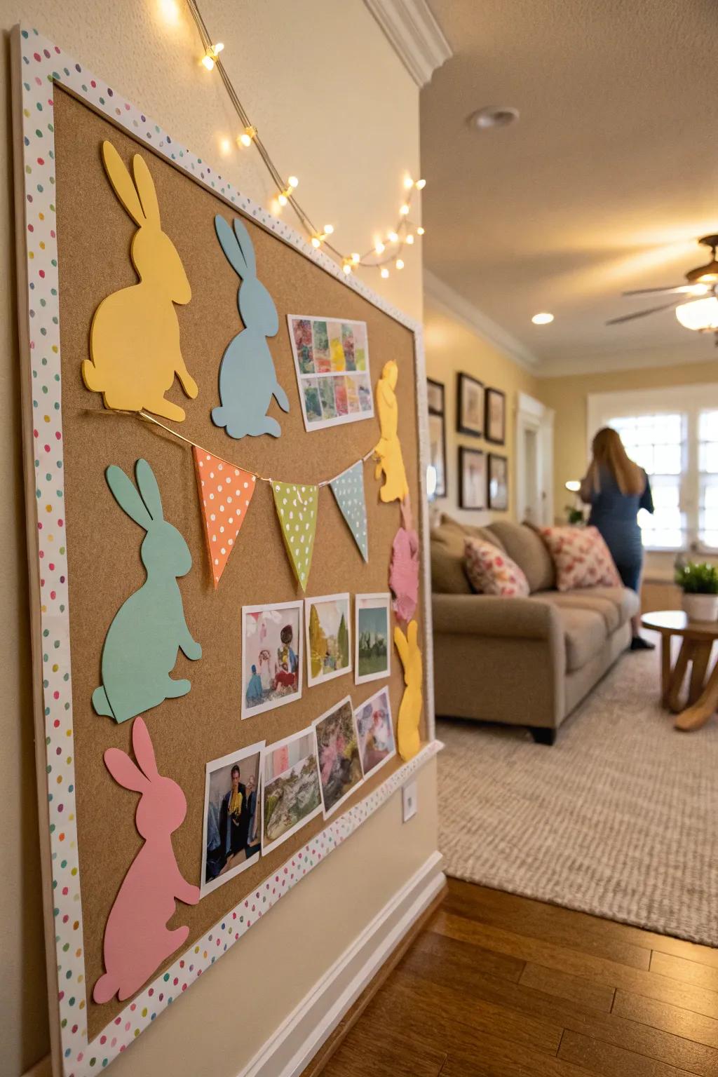 Playful bunnies joyfully hopping through your decor.