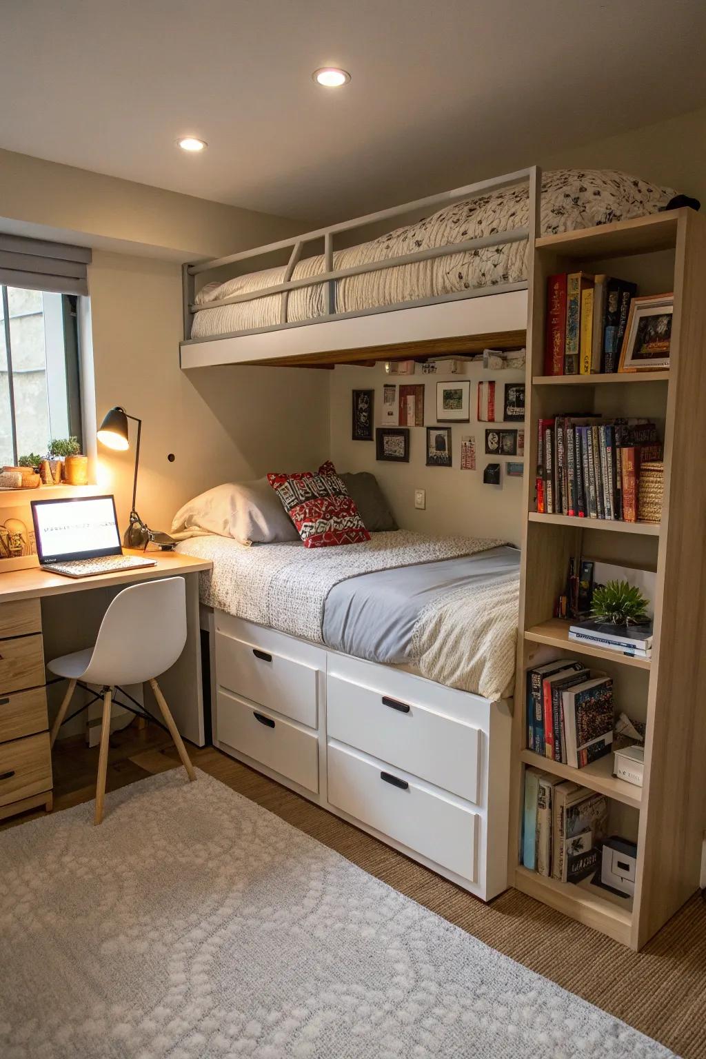 Clever storage options with furniture that serves more than one purpose.