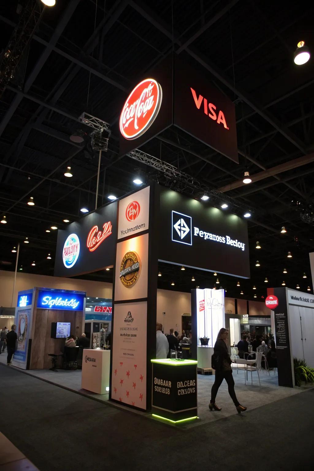 Illuminated signage that improves brand visibility and creates a memorable mark.