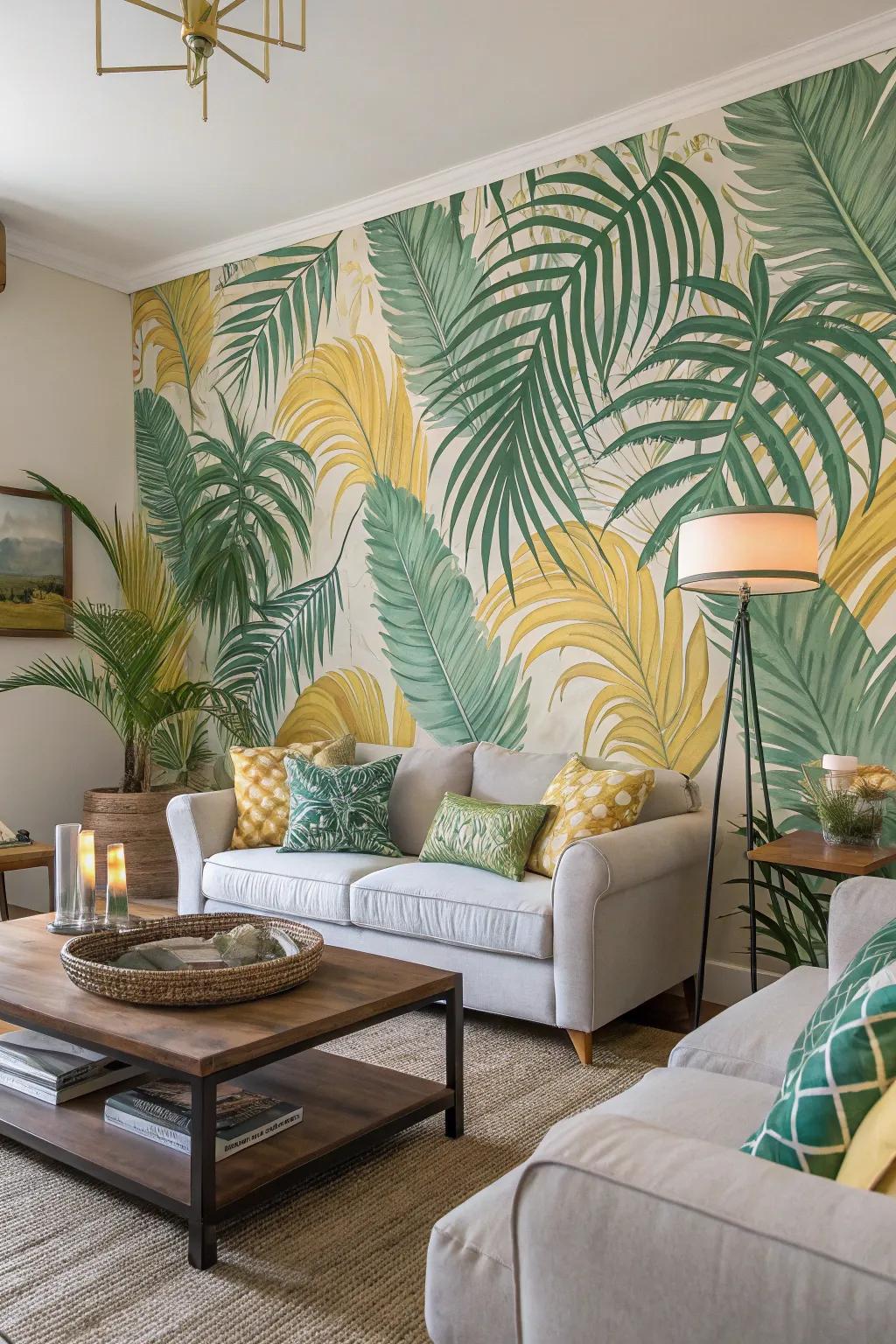Tropical designs reinvent the area with an exotic flair.